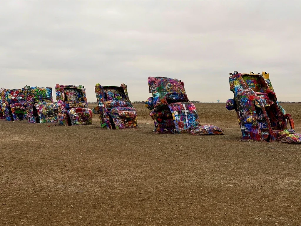 Cadillac Ranch - ‎⁨Amarillo⁩, ⁨Texas⁩, ⁨United States⁩