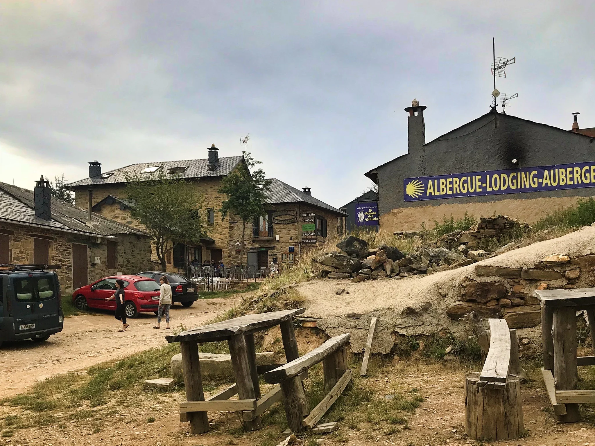 Once a set of ruins and free roaming dogs, now a sprawling hotel and hostel landscape.