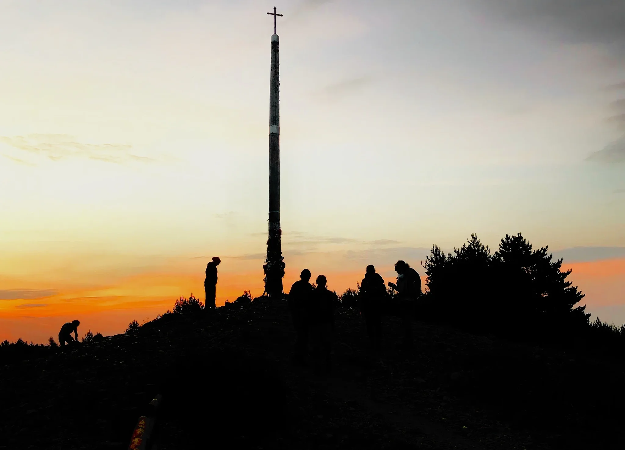 Cruz de Ferro, highest point of the Camino Francés