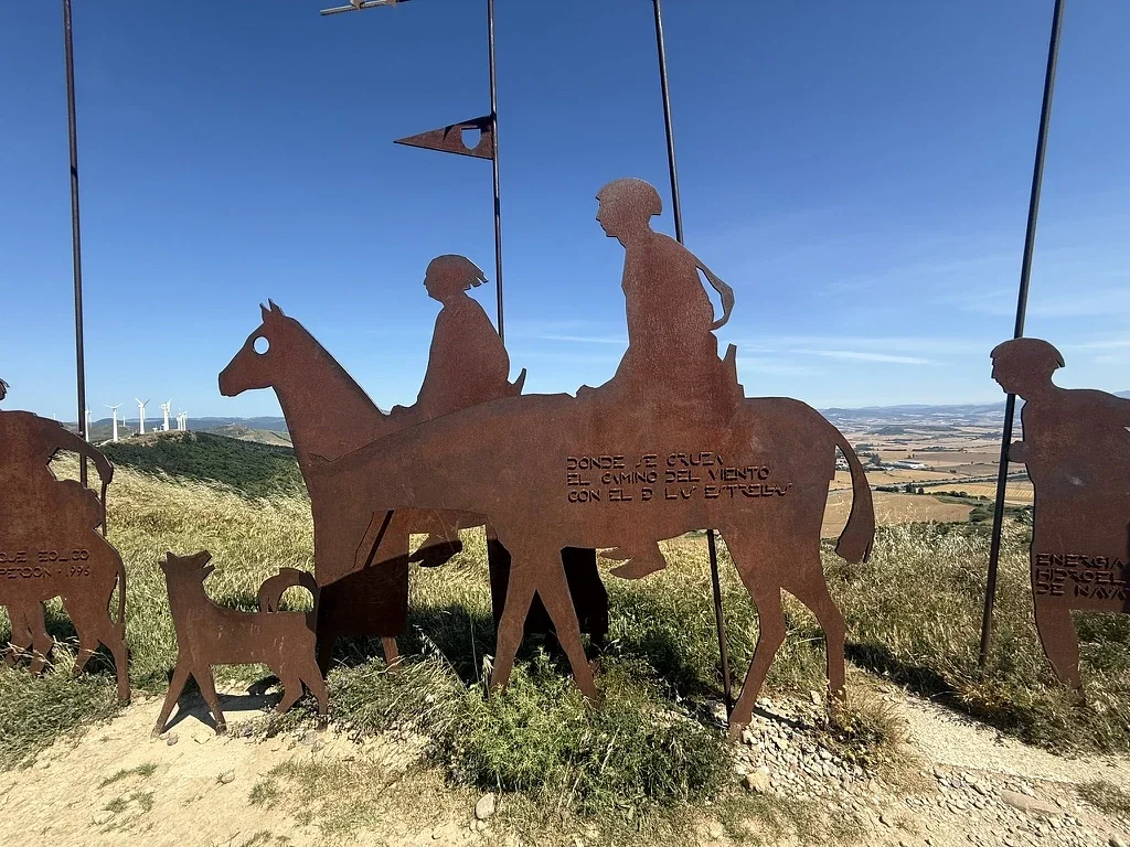 Pilgrim Statues at Alto de Perdon